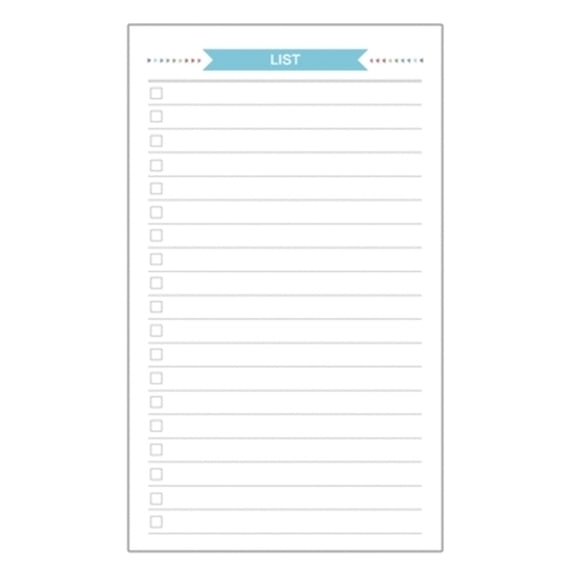 HOOWIFFY Lined Paper Refill Note Pad White Writing Daily Use 40 Sheets