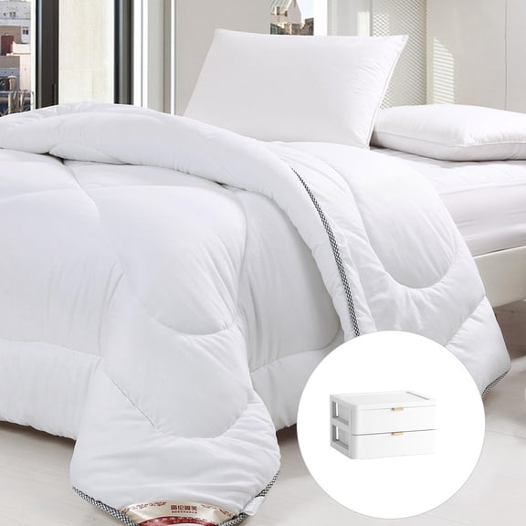 HOOWIFFY 1Pc White Desktop Storage Box Multi Layer Drawer Type Cosmetic Storage Case for Household Organization