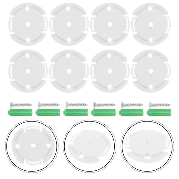 HOOWIFFY 20Pcs Round Plastic Camera Desk Mount Stable Support Base for Indoor Use