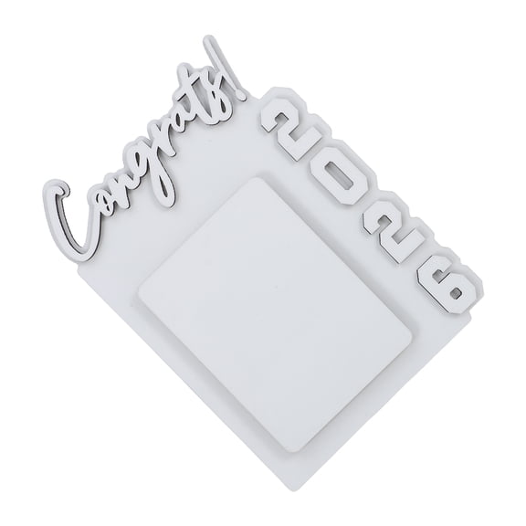 HOOWIFFY Congrats2026 White Wooden Sublimation Photo Frame 127x178x6mm