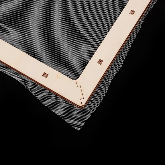 HOOWIFFY Wooden Papermaking Frame Deckle Mold with Fine Mesh Screen, Multi-Color, Perfect for Beginners and Experienced Crafters