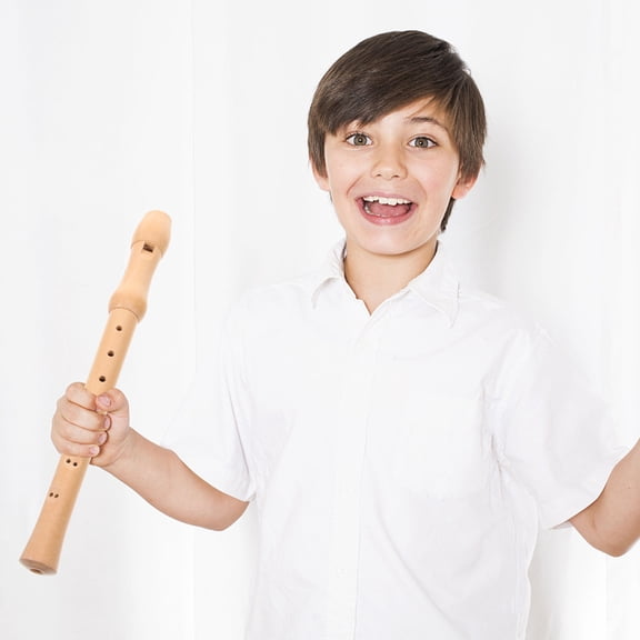 HOOWIFFY Wooden Soprano Recorder Instrument with 8 Holes for Music Lovers