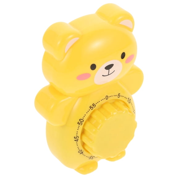 HOOWIFFY Yellow Mechanical Kitchen Timer Manual Timer for Baking and Cooking with ABS Material