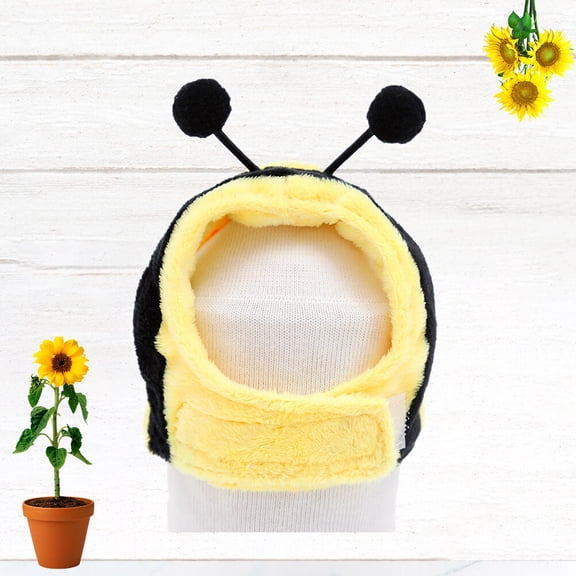 HOOWIFFY Yellow Pet Headpiece Fashionable Cat Cosplay Hat Easy Wear Soft Fabric for Weekend Parties