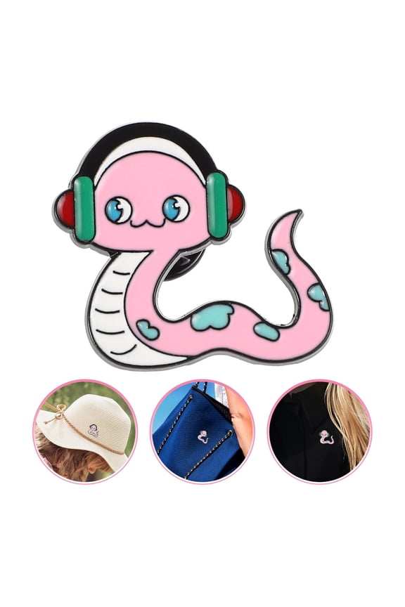 Retro Snake Brooch Zinc Alloy Elegant Animal Badge Pin for Women Accessories Decoration