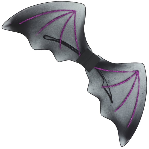 HOOWIFFY Purple Bat Wing Prop Metal and Silk for Stage Shows and Costumes