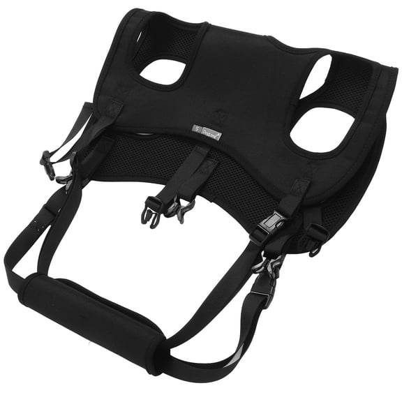 HOOWIFFY Adjustable Dog Rehabilitation Sling Support Vest for Senior Pets, Black, Comfortable and