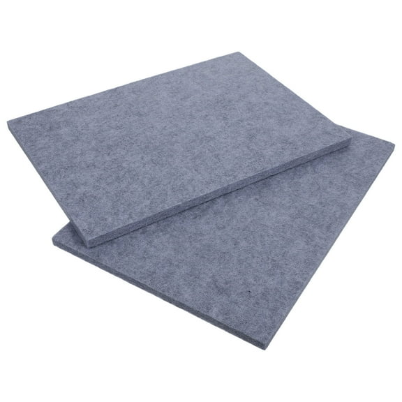 HOOWIFFY felt fabric sheets Felt Pad Grey 2pcs Heat Resistant Office Space for