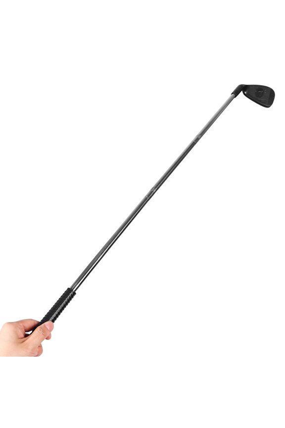Durable Black Golf Putter for Kids Outdoor Play Portable Golfing Training Use Plastic Stainless Steel 33.5 Inches