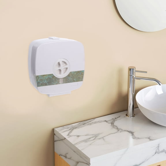 HOOWIFFY Wall Mounted Tissue Box and Toilet Paper Holder, Multipurpose Bathroom Storage Organizer for Easy Access and Convenience