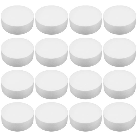 HOOWIFFY16Pcs Foam Rounds for Crafts White Foam for School Modeling Creative Activities
