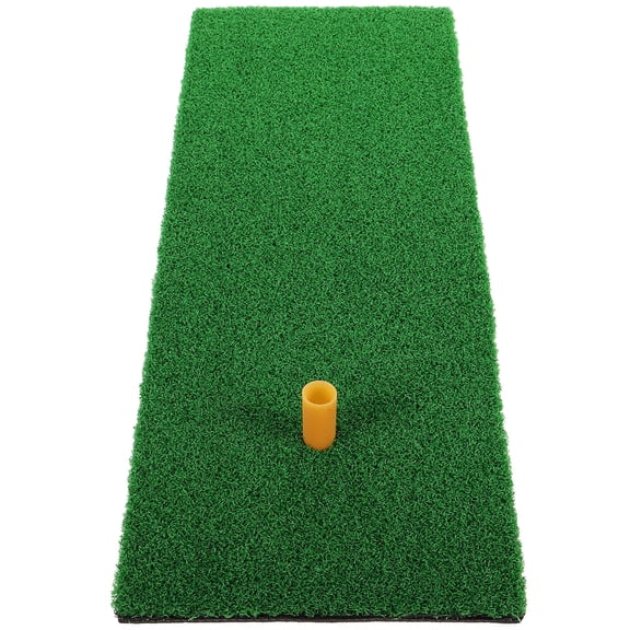 HOOWIFFY Portable Green SBR Golf Game Mat, Indoor Putting Practice Set, Perfect for Home and Office Use