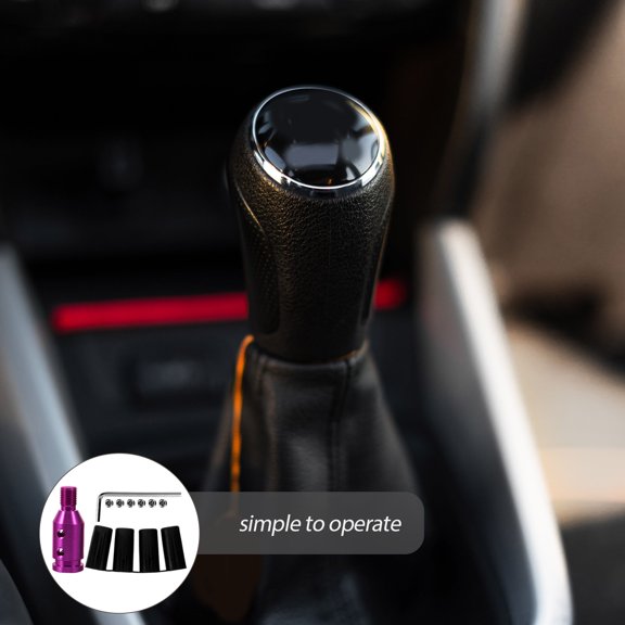 HOOWIFFY1Set Universal Shift Knob Adapter Aluminum Alloy Car Gear Shift Knob Retainer Accessory