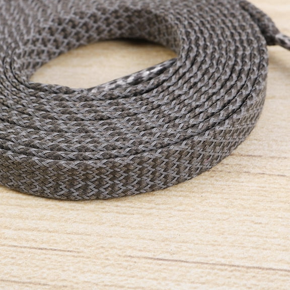 HOOWIFFY2Pairs Reflective Sneaker Shoe Laces Dark Grey Flat Design for Sports Tennis Basketball Shoes