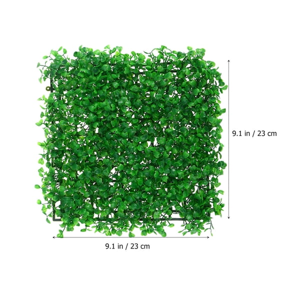 HOOWIFFY2Pcs Artificial Grass Green for Garden Decoration Durable Micro Landscape