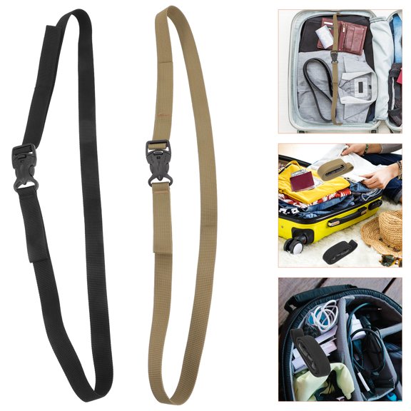 HOOWIFFY2Pcs Convenient Bundle Strap Adjustable Length for Securing Trolley Golf Bags and Cargo