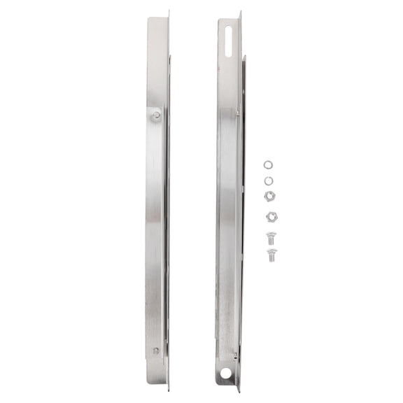 HOOWIFFY2Pcs Window Air Conditioner Support Bracket Stainless Steel Folding Design with Anti Dropping Fence