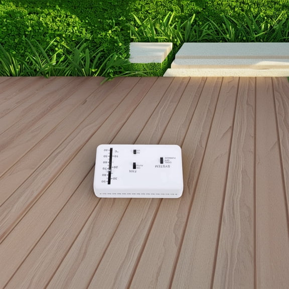 HOOWIFFY White Analog Thermostat for RV Heating and Cooling, Indoor Climate Control Temperature Controller
