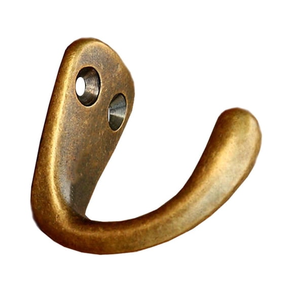 HOOWIFFY Vintage Copper Wall Hook, Solid Retro Coat Hanger for Closet