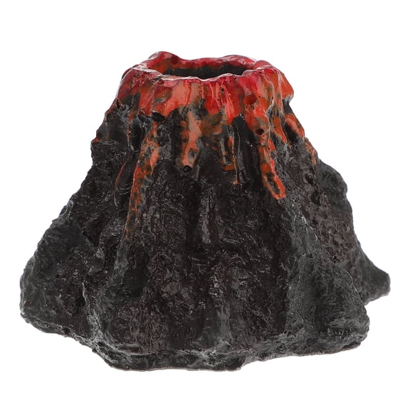 HOOWIFFYFake Small Volcano Aquarium Volcano Decoration Fish Tank Supplies Multi 1Pcs
