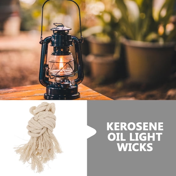 HOOWIFFYLamp Oil Wicks 8Pcs Hemp Rope Light Yellow for