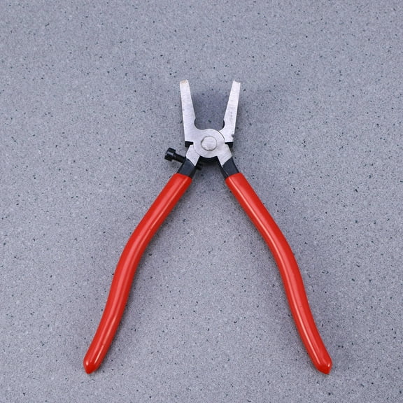 HOOWIFFYMetal Key Fob Pliers in Red for Glass Pane Cutting and Glass Fusing Tasks