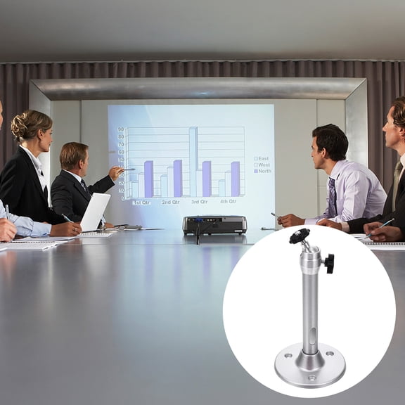 HOOWIFFYUniversal Projector Bracket Wall Mount Aluminum Alloy Holder with 360 Degree Rotation