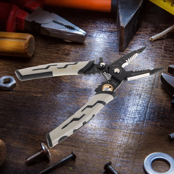 HOOWIFFY Multifunction Adjustable Wire Crimping Tool for Electricians with Construction and Easy