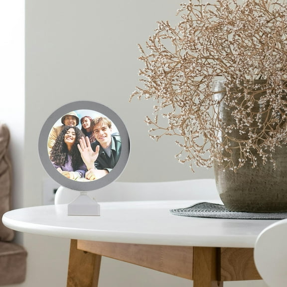 HOOWIFFYled photo frame light Photo Frame With Mirror Modern Home Decor 1 Set Black