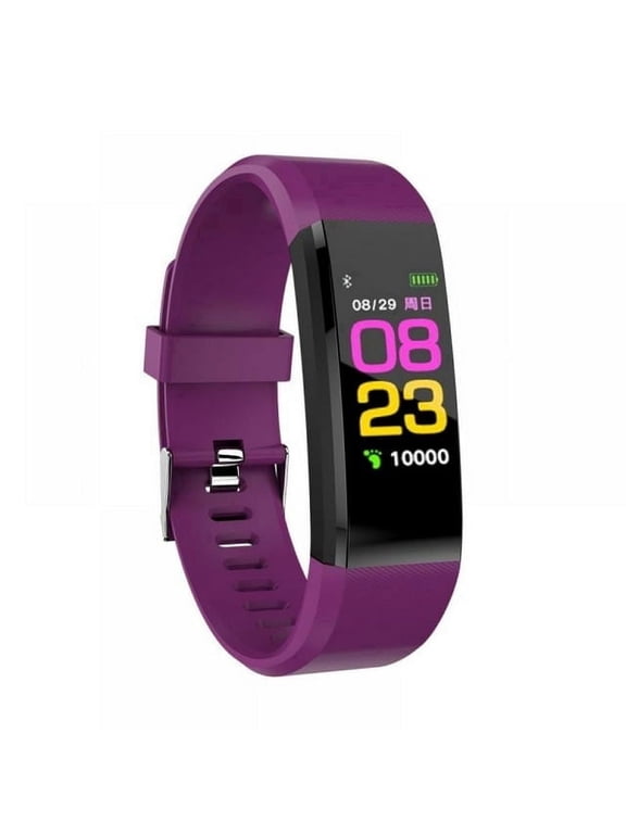 HOPDAY Fitness Tracker GW565D Heart Rate & Sleep Monitor Unisex Purple Smart Wristband, 0.96''