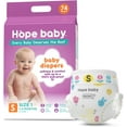 thumbnail image 1 of HOPE BABY Diapers Size 1(8-14 LBS) Disposable Baby Diapers Newborn Dry, 74 Count Softness & Comfort Fit, Leak-Proof Overnight Protection, 1 of 7
