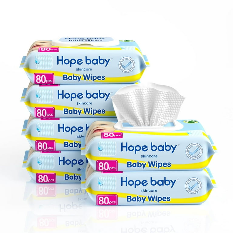 Baby Wipes, Momcozy Water Wipes, Extra Large Unscented Wipe 480 Count