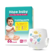 HOPE BABY Toddler Potty Training Pants Disposable, 3T-4T (22-37 LBS) 66 Count, Premium Training Underwear for Baby, Leak-Proof Overnight Protection