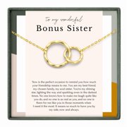 HOPE LOVE SHINE Bonus Sister Necklace   Soul Sister Jewelry Gift for Women Gold