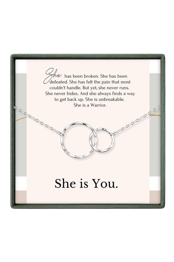 Inspirational Necklace Gift for Women - 14K Gold Plated Jewelry for Courage, Strength & Motivation - Elegant Women's Jewelry Gift for Birthday, Anniversary & More (16+2-inch) C113