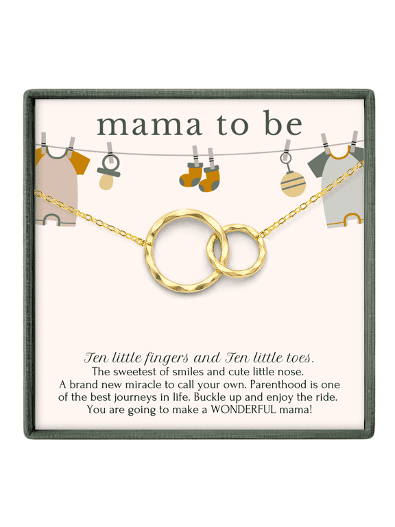 Mom to Be Necklace – First Time Mom Gift, Pregnancy Gift, New Mom Gift Gold