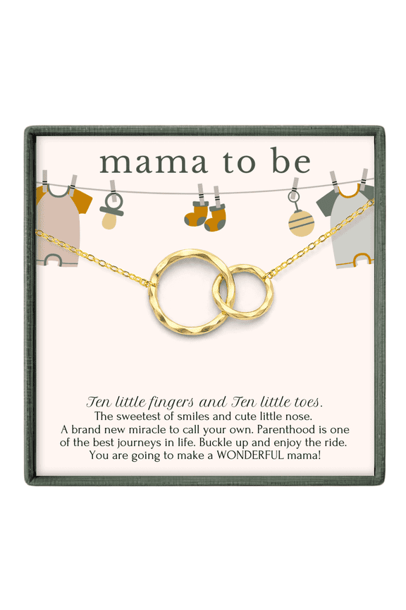 Mom to Be Necklace – First Time Mom Gift, Pregnancy Gift, New Mom Gift Gold