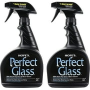 HOPE'S Perfect Glass Cleaner Spray, Streak-Free Clean for Windows, Windshields, Etc, 32 Fl Oz, Pack of 2
