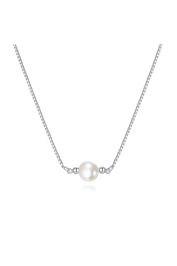 HOPEEZZ Turquoise Necklace for Women 925 Sterling Silver Turquoise Jewelry Turquoise Lover Gift Mothers Day Gifts (pearl 1)