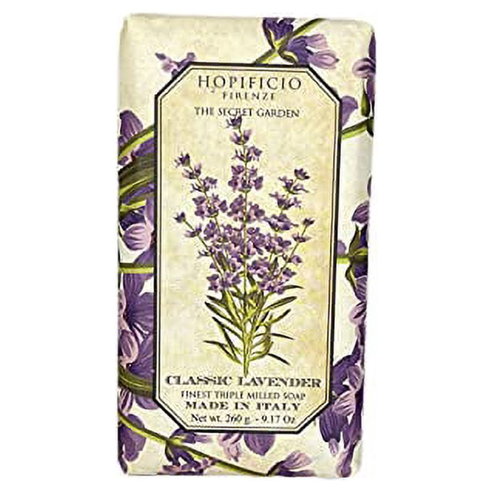 9.17 All-Natural & Finest Brightening. HOPIFICIO Bar Lavender Classic Face Soap, Body Soap. for & Moisturizing Handmade Milled Suitable Hand, Oz