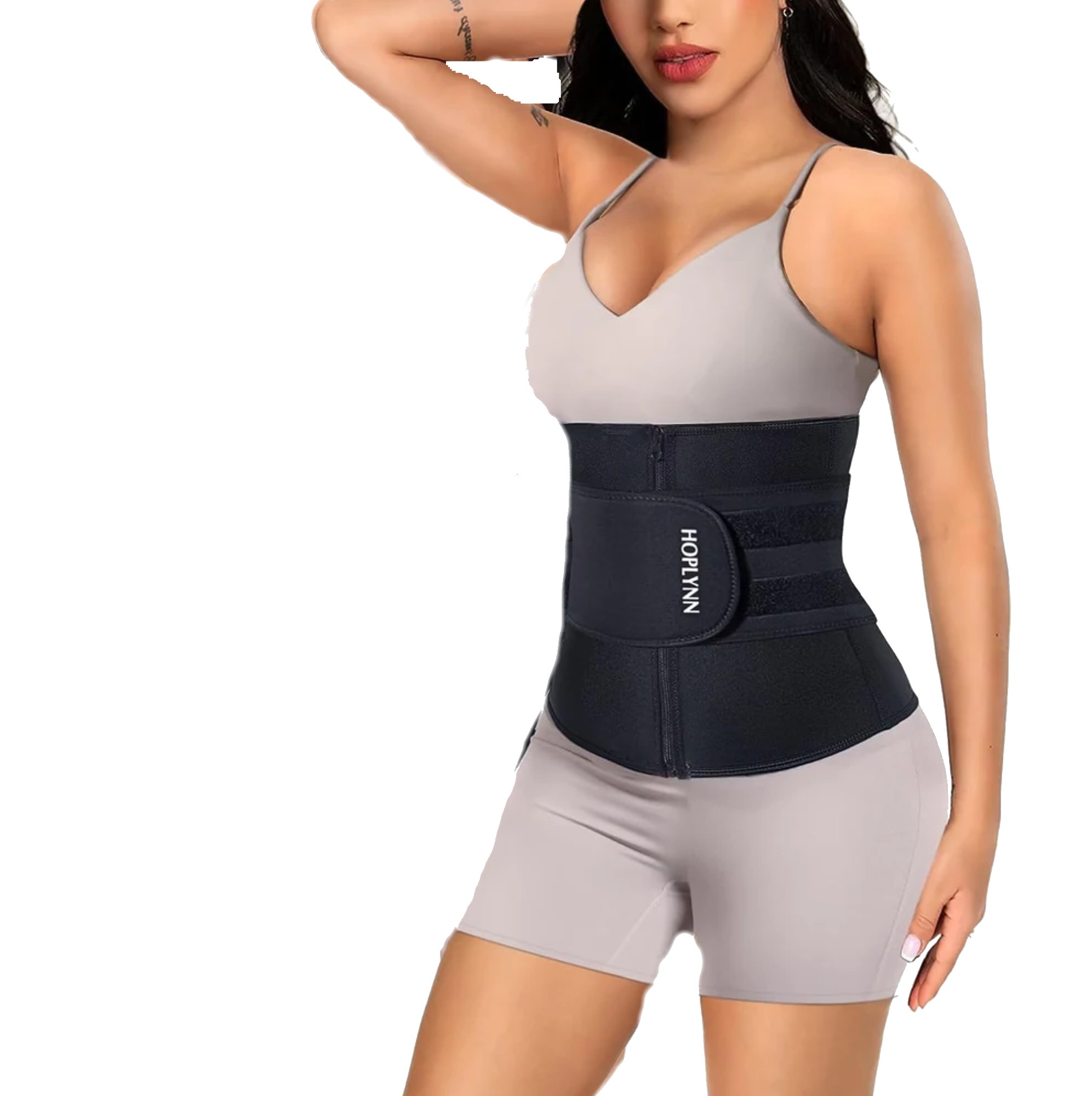 HOPLYNN Neoprene Sweat Waist Trainer Corset Trimmer Shaper Wide Single