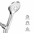 thumbnail image 1 of HOPOPRO Showerhead with Headheld,3 Settings Handheld Showerhead for Bathroom,Hand Held Showerhead with Hose and Bracket, 1 of 6