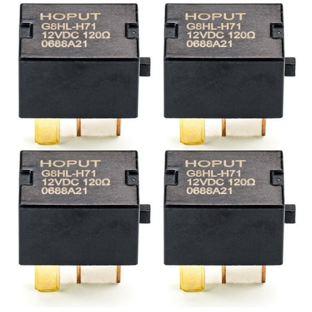 HOPUT 4 Pack G8HL-H71 AC and Starter Relay 39794-SDA-A03 39794-SDA-A05 Compatible for Crosstour CR-V CR-Z Element Insight Odyssey Pilot Acura TL TSX MDX