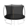 thumbnail image 1 of HOQBN 12FT Trampoline,Outdoor Trampoline with Enclosure Net and Ladder,Curved Fence Pole,Black, 1 of 6