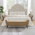 thumbnail image 1 of HOQBN 60" Modern Storage Bench with Mid-Centruy Wood Legs,Bench with Storage for Living Room, Bedroom Coffee, 1 of 8
