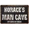 thumbnail image 1 of HORACE'S Man Cave Black Grunge Sign Home Décor Gift Cave Funny 112180004290, 1 of 1