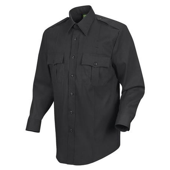HORACE SMALL HS1132 17 34 Sentry Plus Shirt,Black,Neck 17 In.