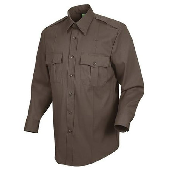 HORACE SMALL HS114516536 Sentry Plus Shirt, Brown, Neck 16-1/2 In.