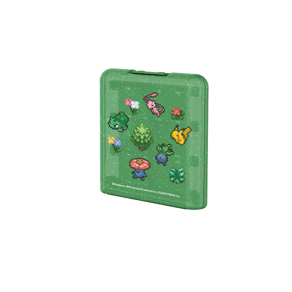HORI 24-Game Card Case (Pokmon Pixel Green) - Officially Licensed by Nintendo and The Pokmon Company International