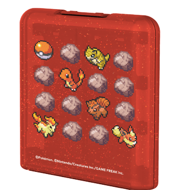 HORI 24-Game Card Case (Pokmon Pixel Red) - Officially Licensed by Nintendo and The Pokmon Company International